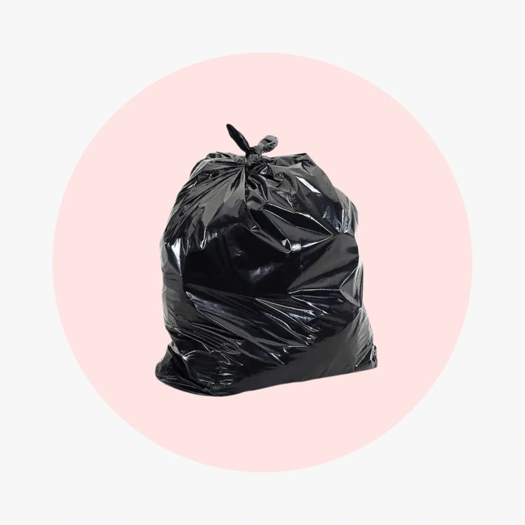 2 mil Extra Heavy Duty Trash Bags Black - PACK THIS MEAL