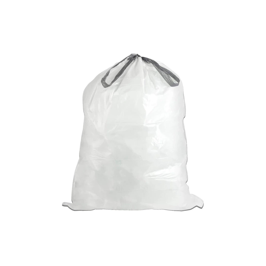 1 mil Trash Bags With Drawstring White - 13 Gallon - PACK THIS MEAL