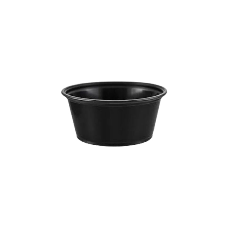 Portion Cups - Black | 2 oz by packthismeal.myshopify.com