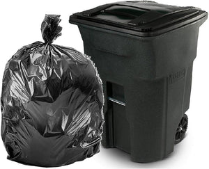 2 mil Extra Heavy Duty Trash Bags Black - PACK THIS MEAL