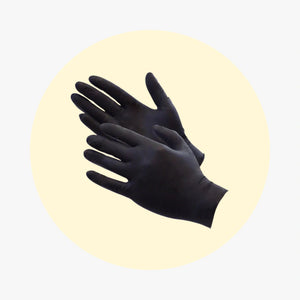 4 mil Nitrile Gloves Black (100 Pieces/Case) XL" - PACK THIS MEAL