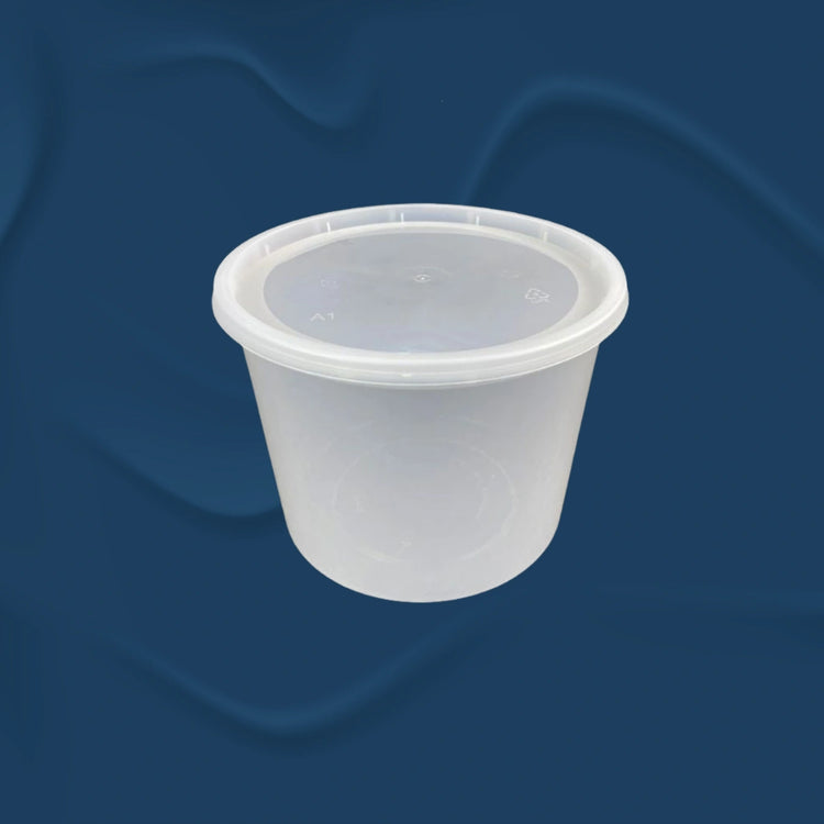 Microwavable Translucent Plastic Deli Container With Lids | 64 oz