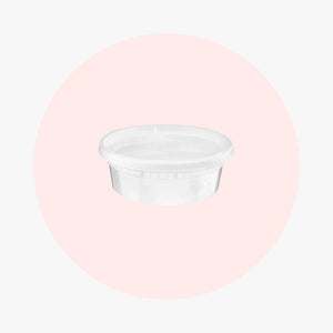 Microwavable Translucent Plastic Deli Container With Lids 8 oz