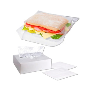 Sandwich Bags With Lip 7.5" x 7.5" - PACK THIS MEAL