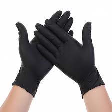 4 mil Nitrile Gloves Black (100 Pieces/Case) XL" - PACK THIS MEAL