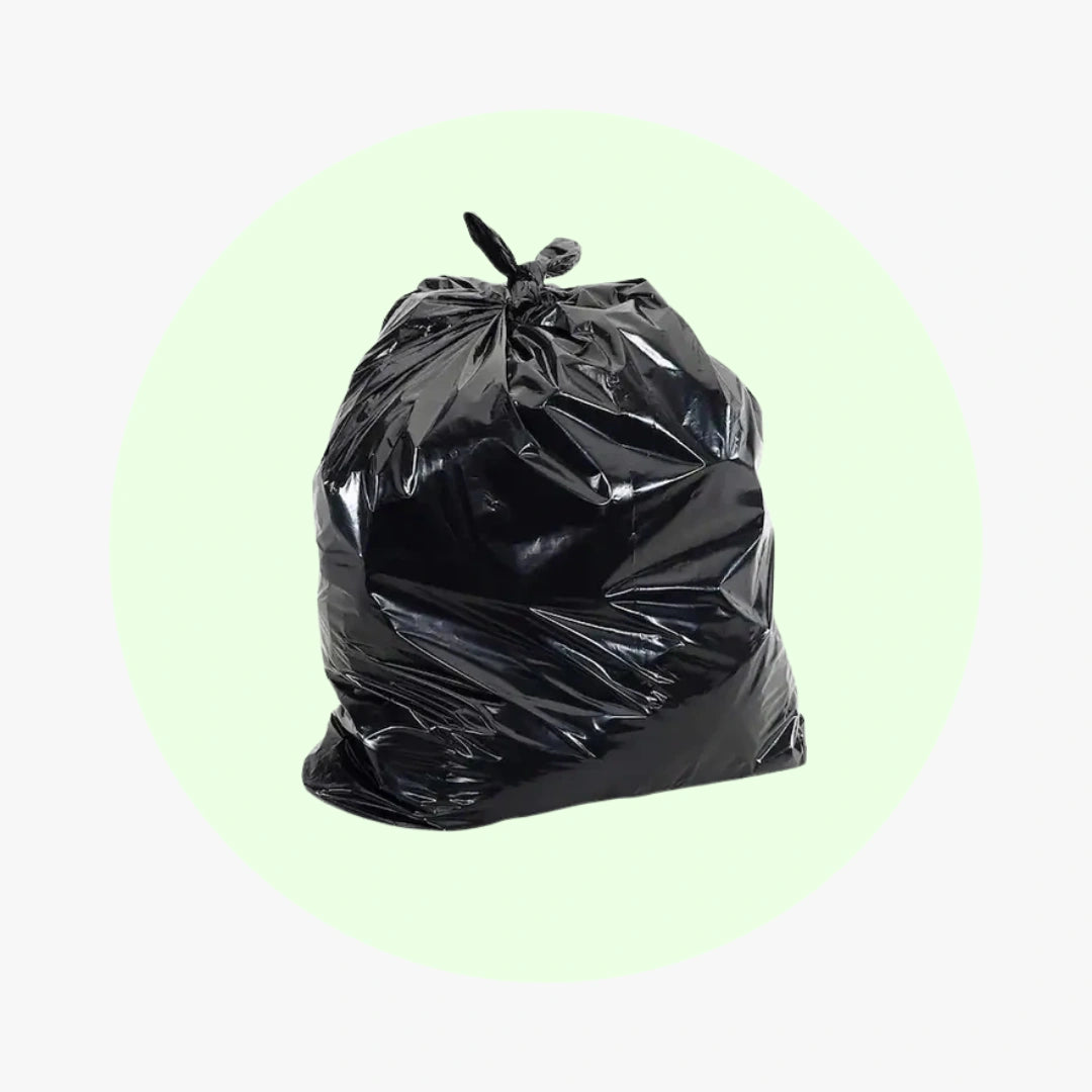 1.5 mil Heavy DutyTrash Bags Black 45 Gallon - PACK THIS MEAL