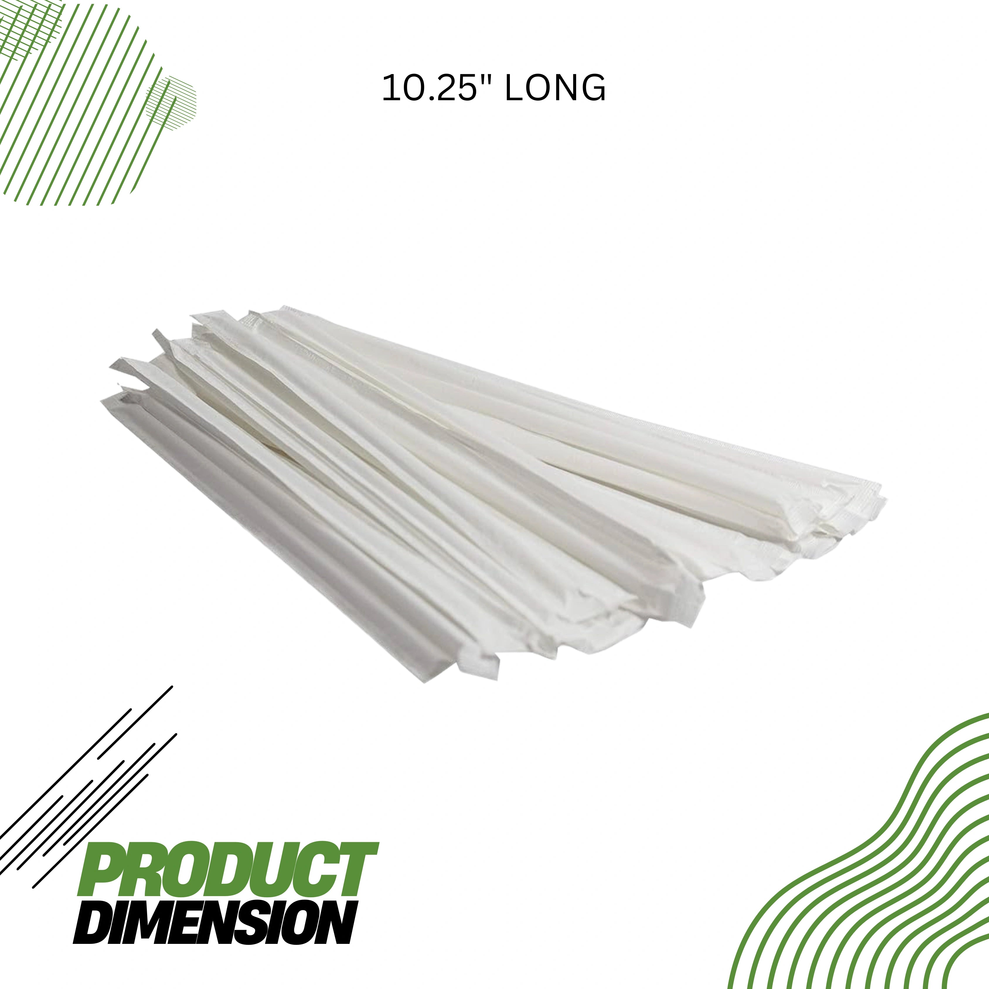 10.25" PLASTIC JUMBO STRAWS