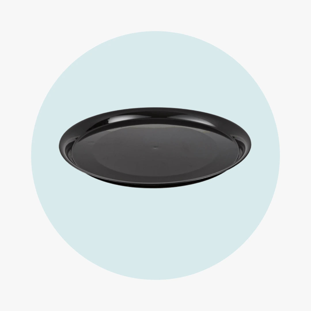 Black Round Catering Tray - 18"