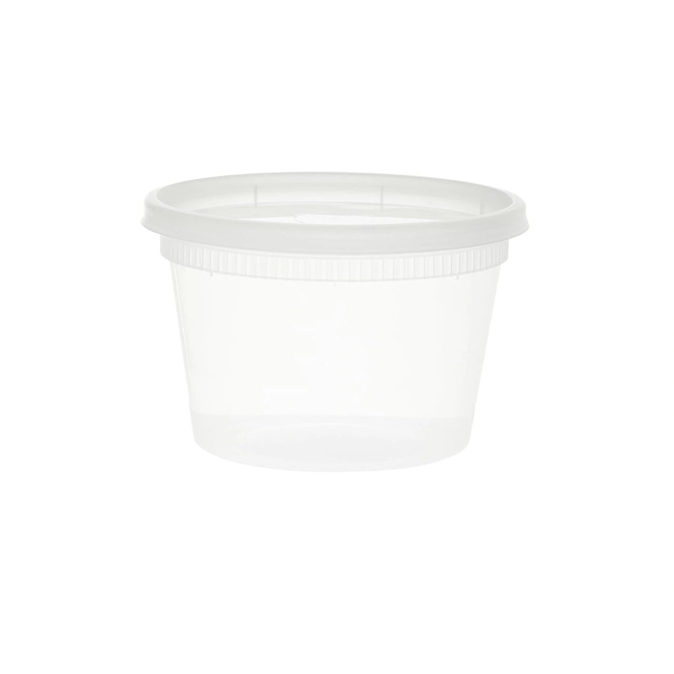 Microwavable Translucent Plastic Deli Container With Lids | 16 oz