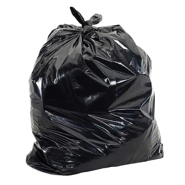 2 mil Extra Heavy Duty Trash Bags Black - PACK THIS MEAL