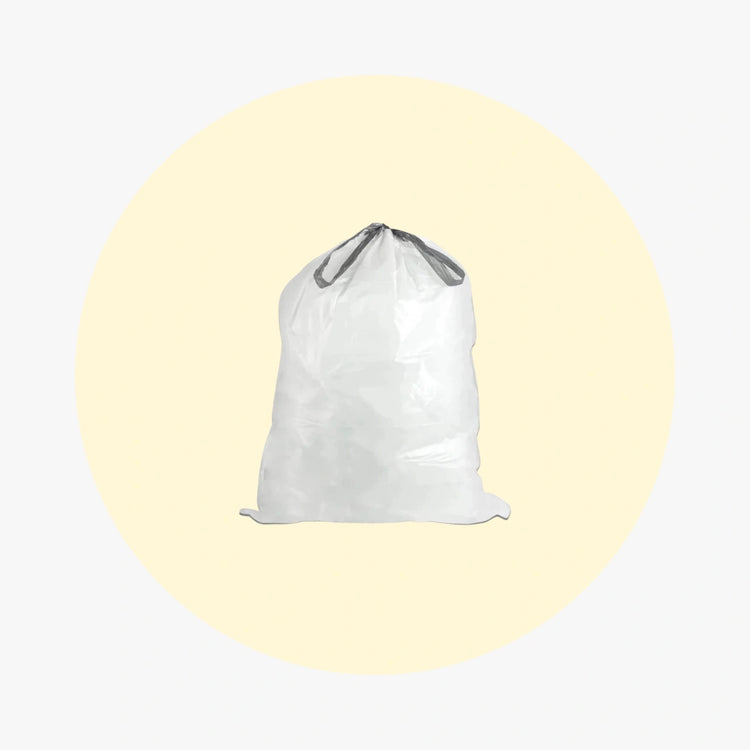 1 mil Trash Bags With Drawstring White - 13 Gallon - PACK THIS MEAL