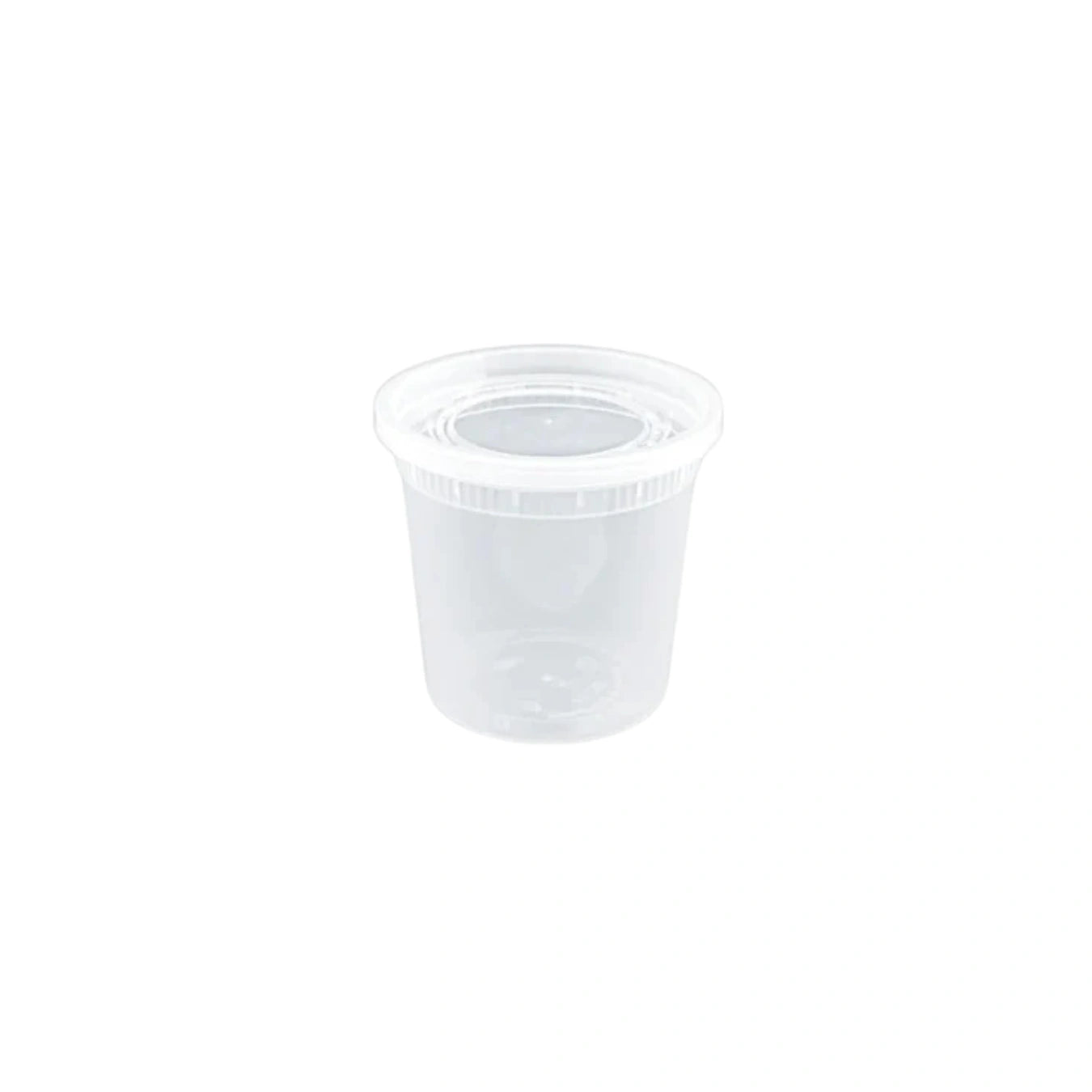 Microwavable Translucent Plastic Deli Container With Lids | 24 oz