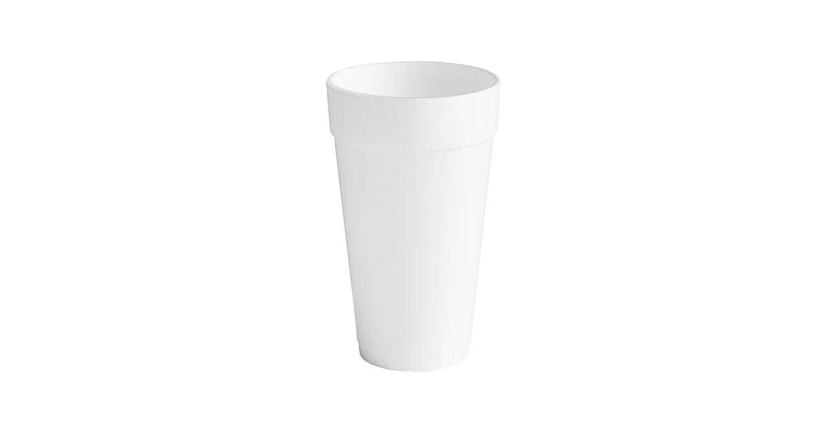 Wincup Drinking Cup 32oz. White Styrofoam Disposable - 300CT