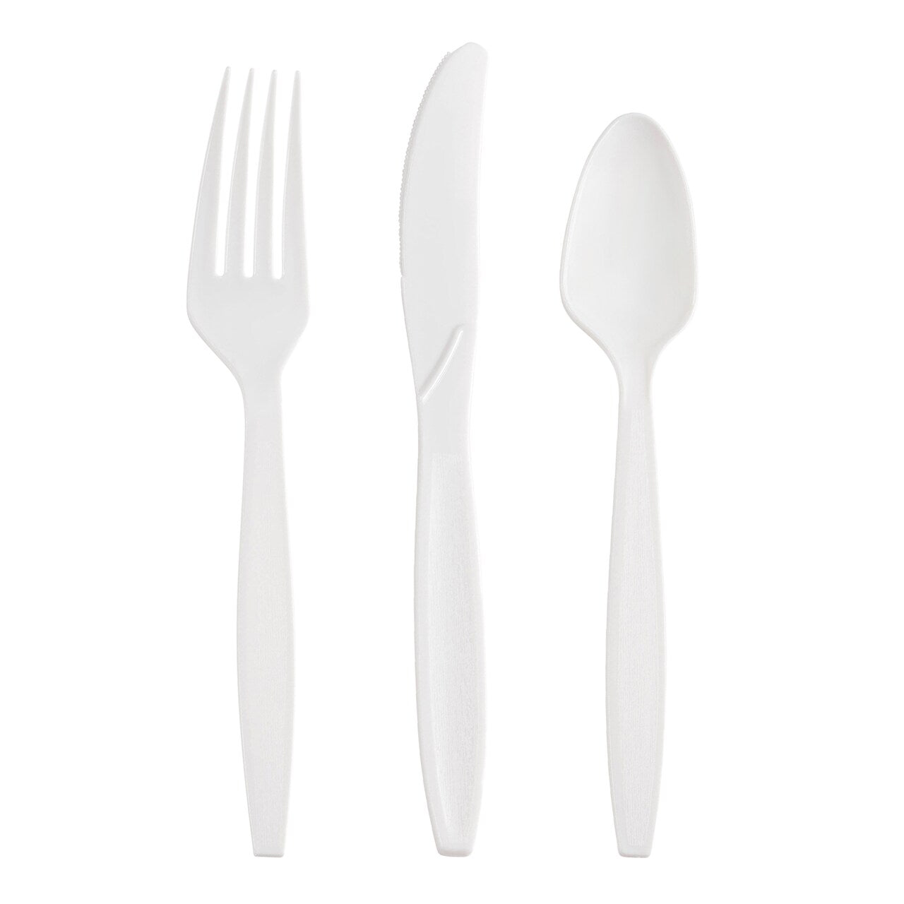 Medium Weight Cutlery Set WHITE - 300SETS/CTN
