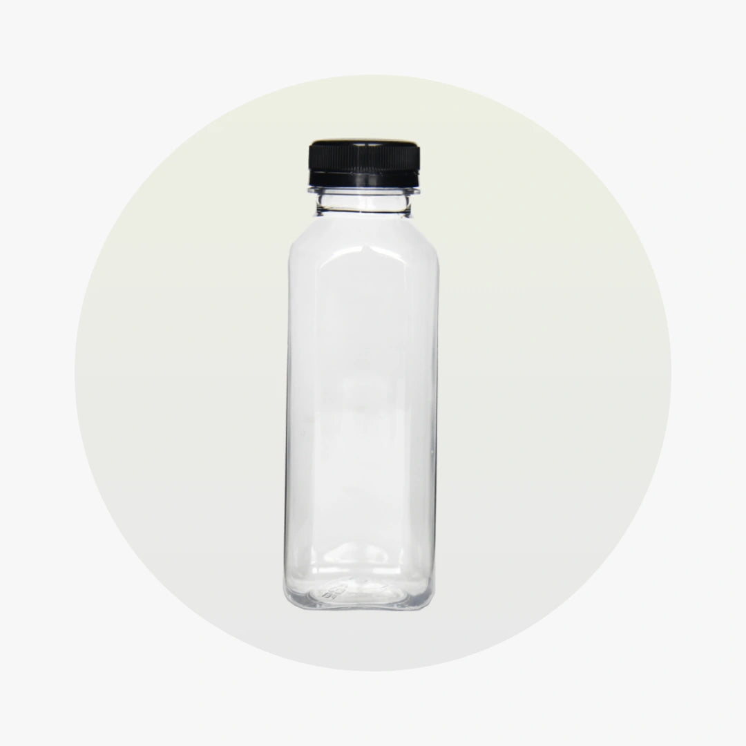 Square Shaped PET Bottles | 12 oz