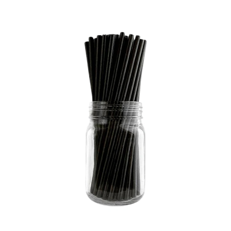 5" PLASTIC STIRRERS Black