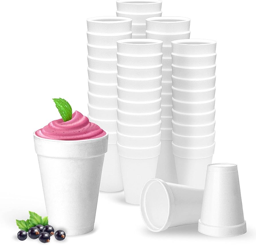 Wincup Drinking Cup 16oz. White Styrofoam Disposable - 500CT