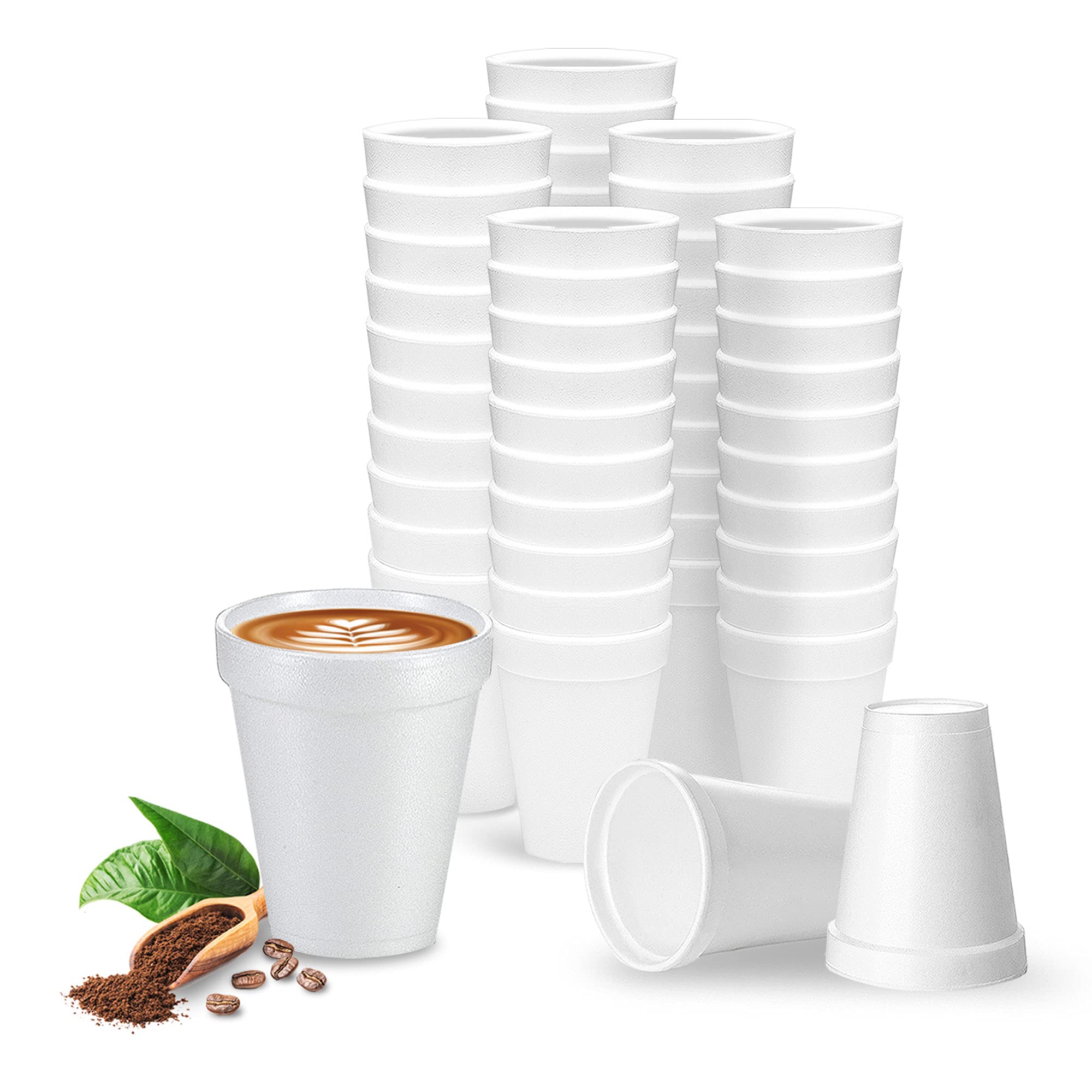 Wincup Drinking Cup 12oz. White Styrofoam Disposable - 1000CT