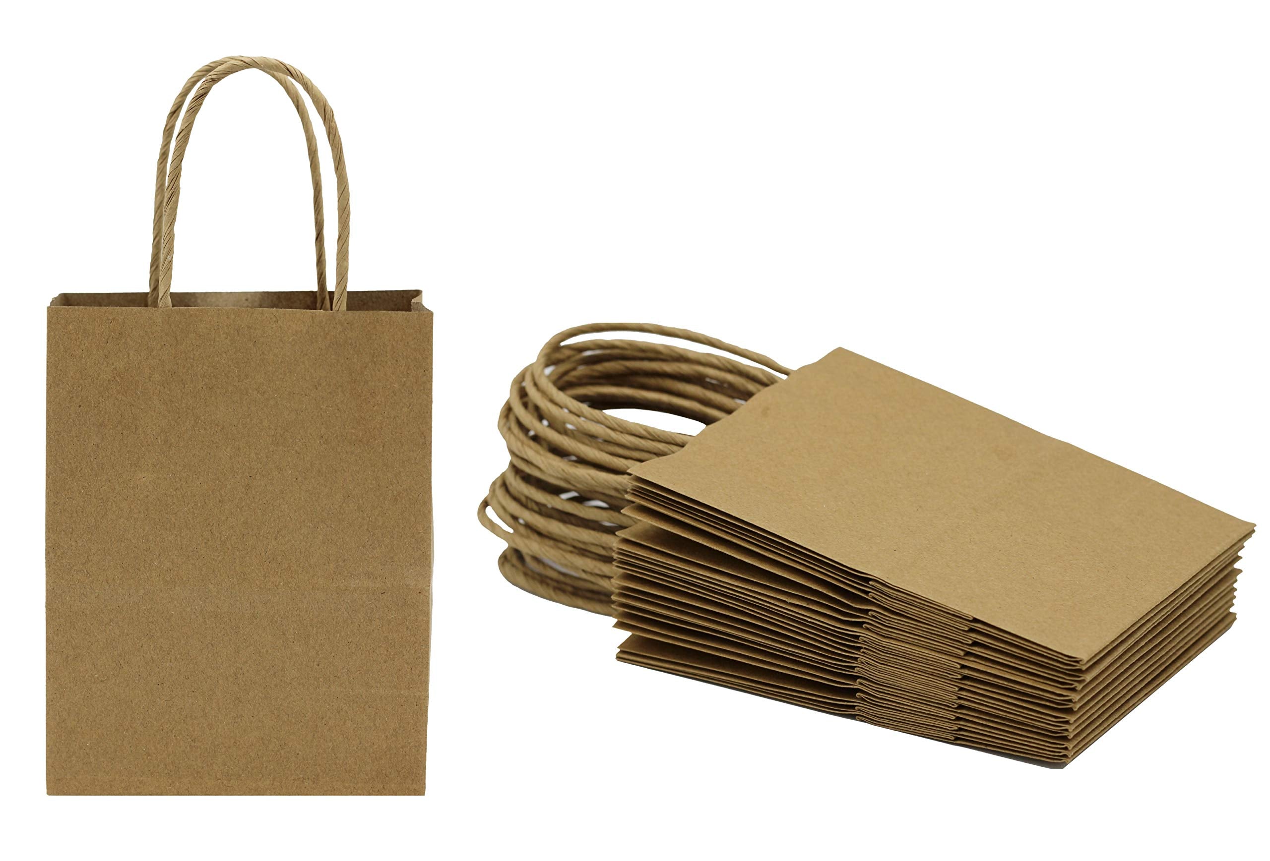 PAPER BAGS WITH HANDLE -  LARGE (18X7X18) - PACK OF 125