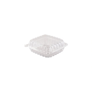 8" ClearSeal Hinged Lid Plastic Container