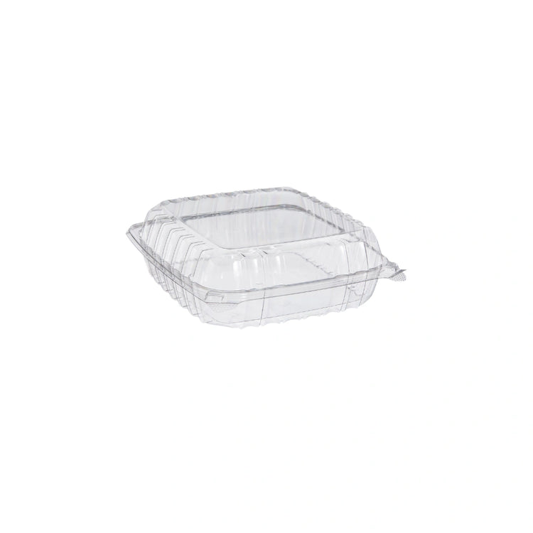 9" x 6" x 3" ClearSeal Hinged Lid Plastic Container