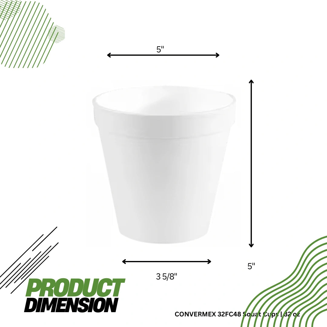 CONVERMEX 32FC48 Squat Cups 32 oz