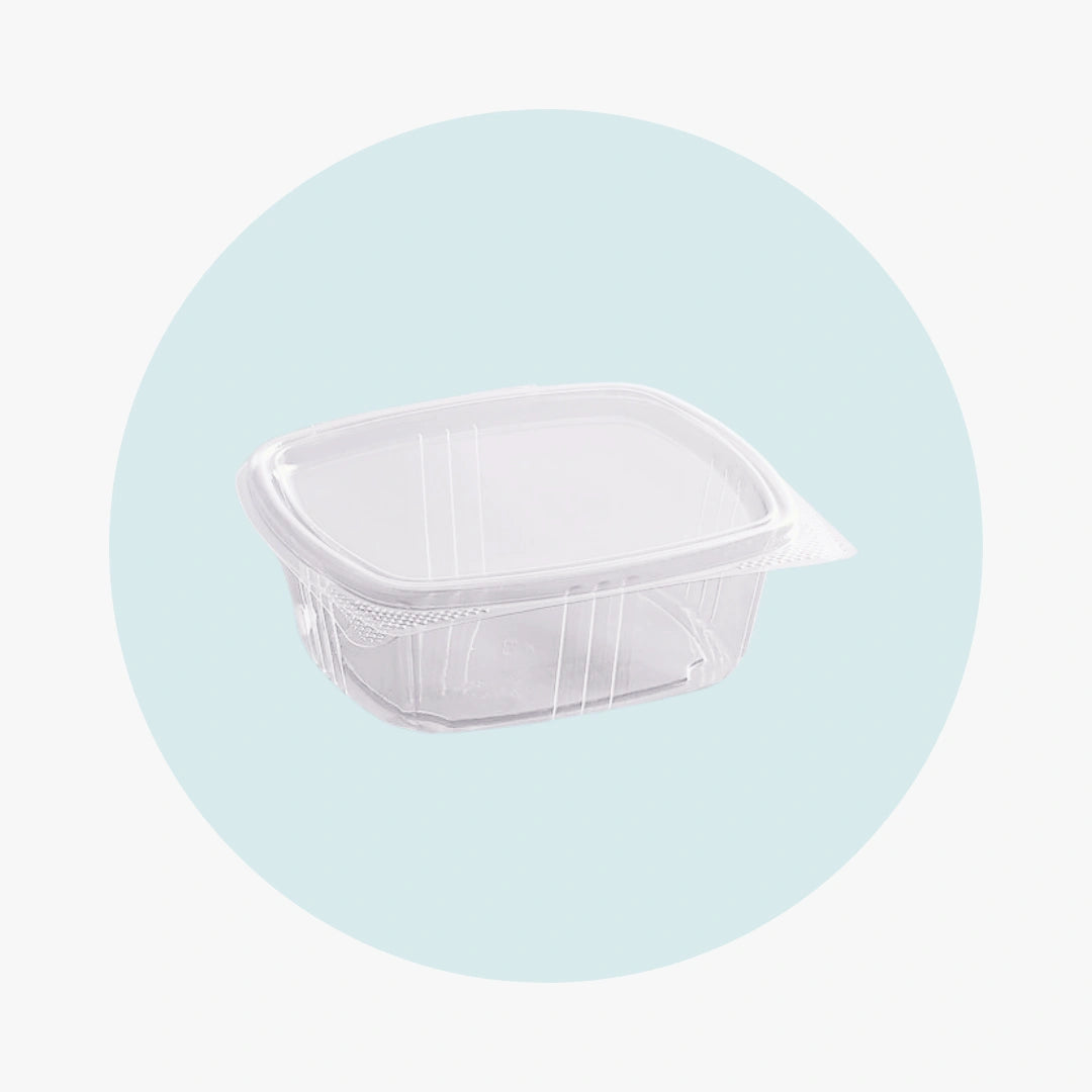 Clear RPET Hinged Deli Container