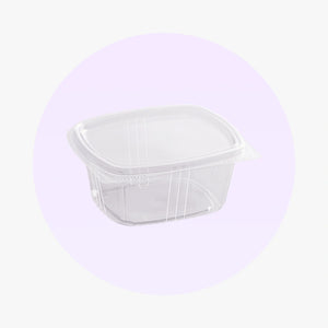 Clear RPET Hinged Deli Container