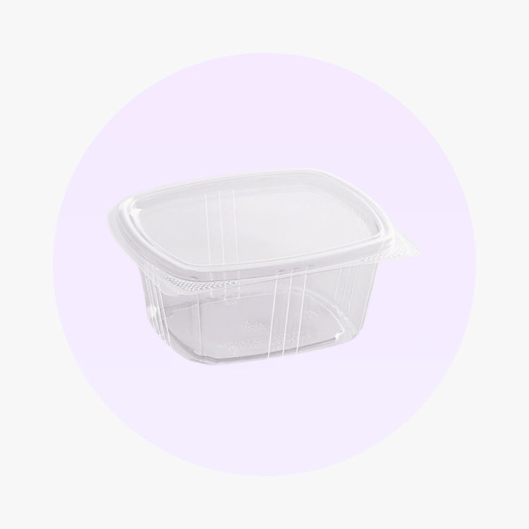 Clear RPET Hinged Deli Container