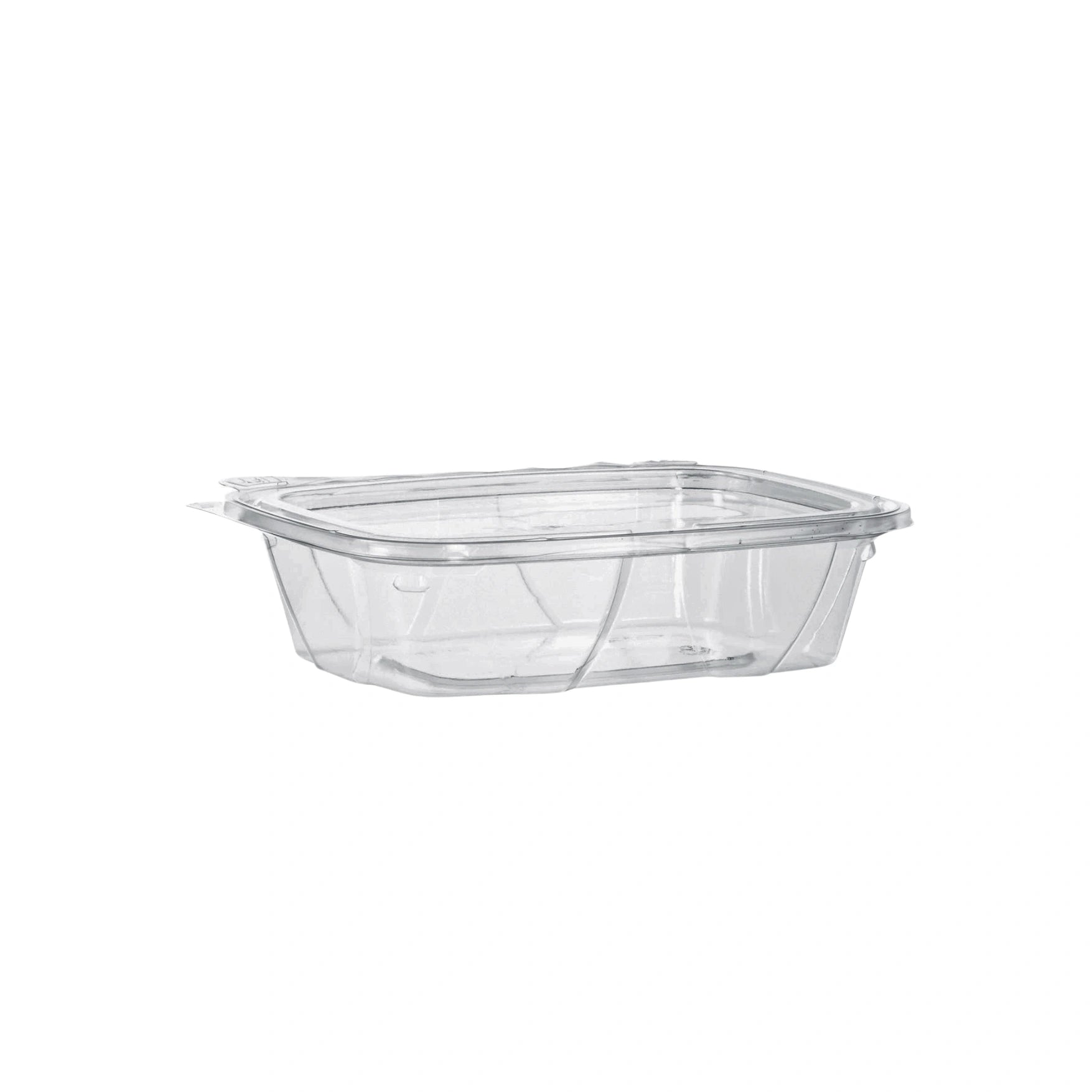 Clear Tamper-Evident Hinged Container With Flat Lid | 20 oz