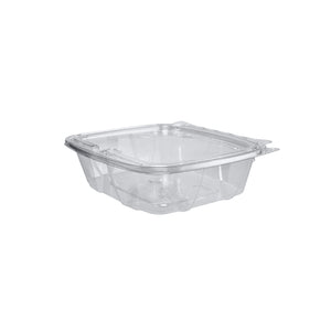 Clear Tamper-Evident Hinged Container With Flat Lid | 24 oz