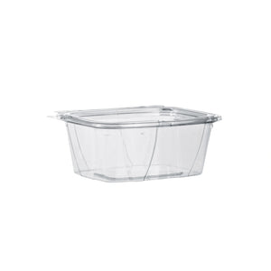 Clear Tamper-Evident Hinged Container With Flat Lid | 32 oz