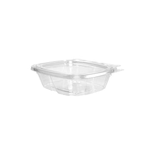 Clear Tamper-Evident Hinged Container With Flat Lid | 8 oz