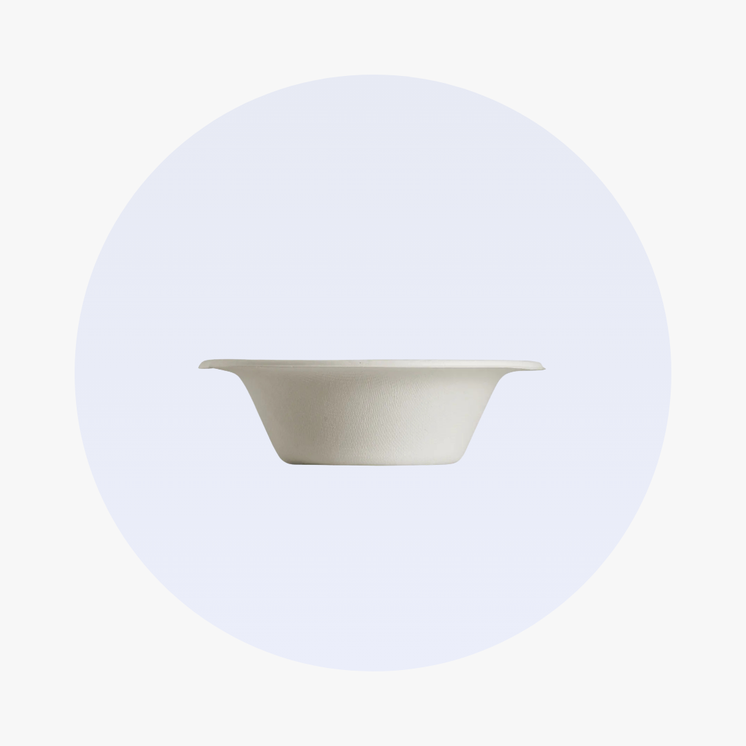 Compostable Sugarcane - Bagasse Round Bowl - 12 oz