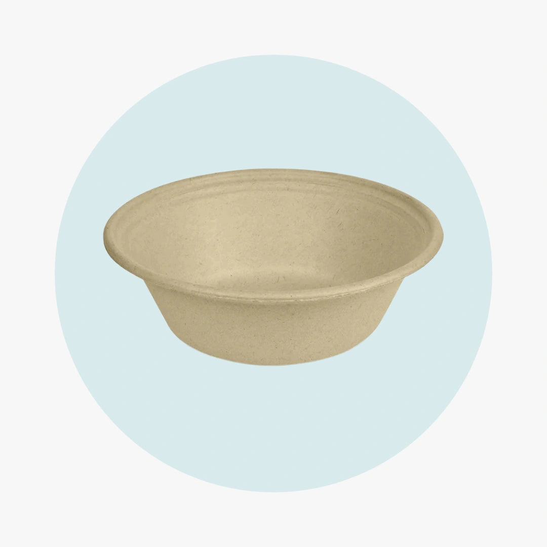 Compostable Sugarcane - Bagasse Round Bowl - 32 oz