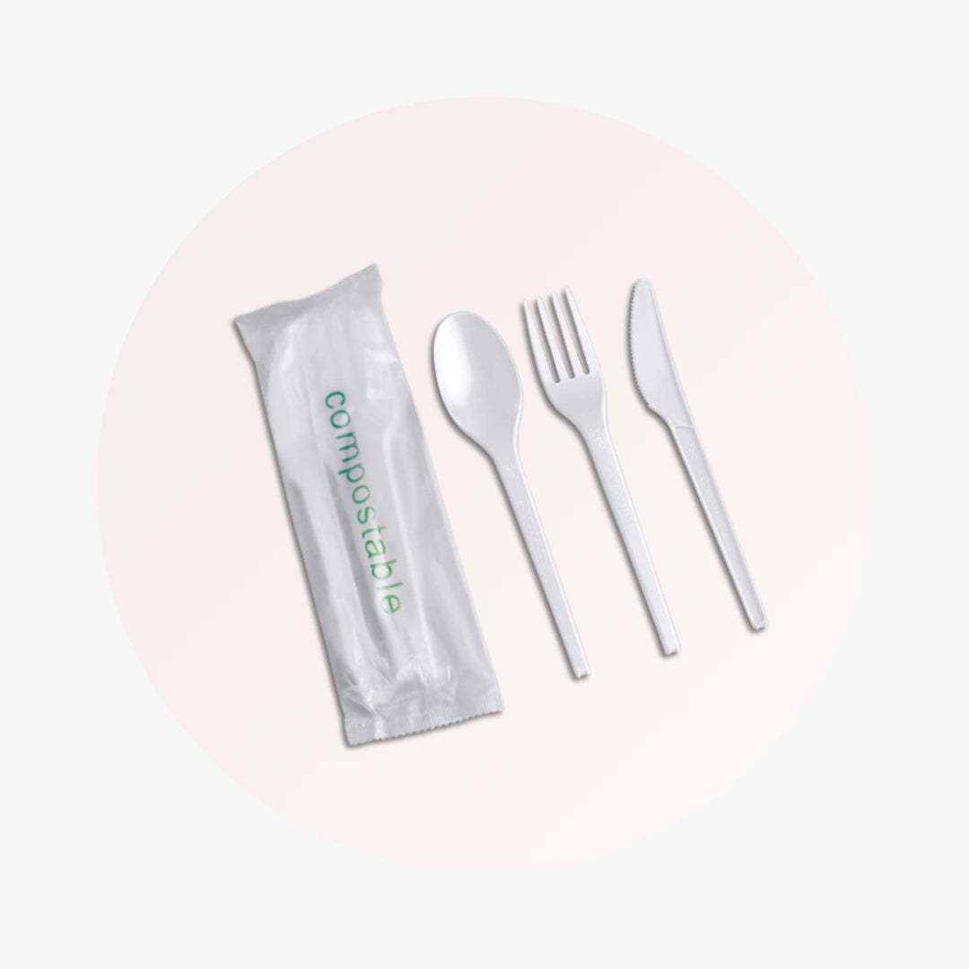 Cornstarch Cutlery Set