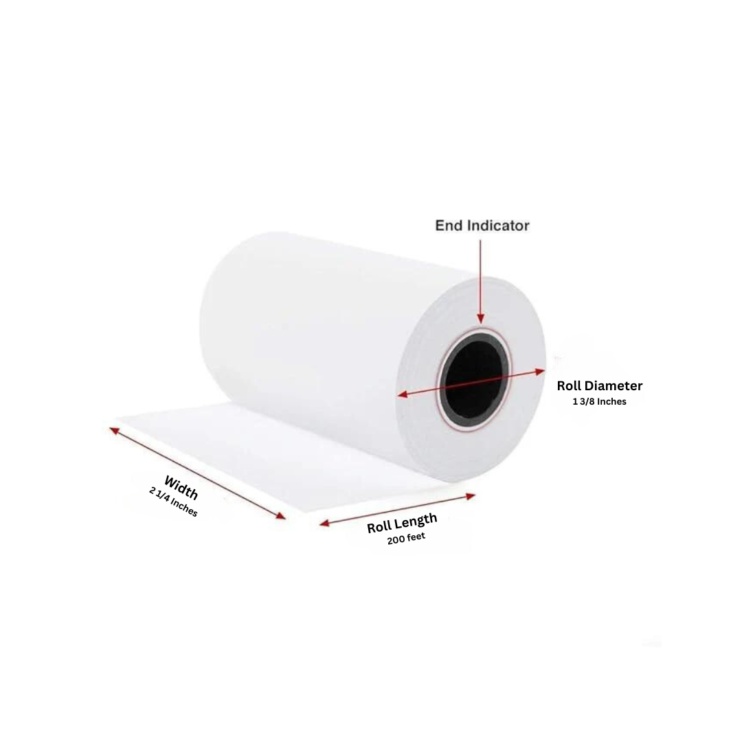 Credit Card Thermal Paper 2 1/4 x 200 - PACK THIS MEAL