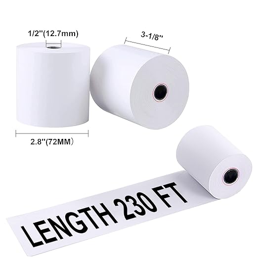Credit Card Thermal Paper 3 1/8 x 230 - PACK THIS MEAL