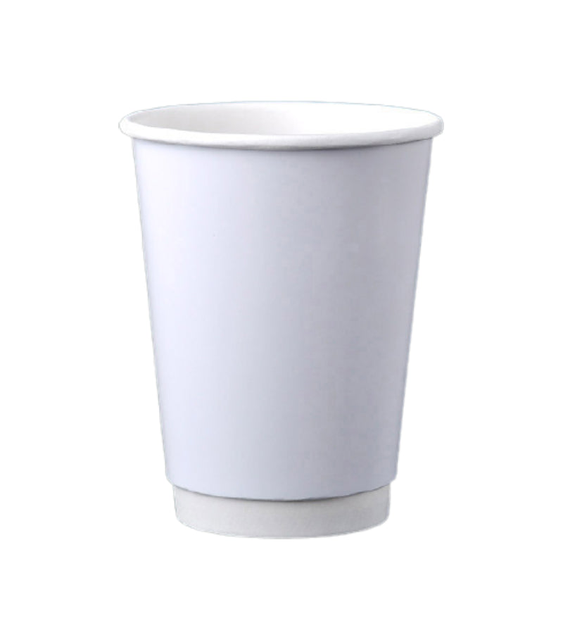 DOUBLE WALL PAPER CUPS - WHITE