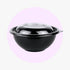 Plastic Salad Bowl with Lid | 80 oz