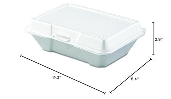 Dart 205HT1 White Foam Take Out Container