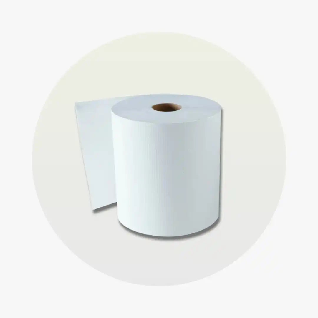 Hard Wound Rolls White - 8"