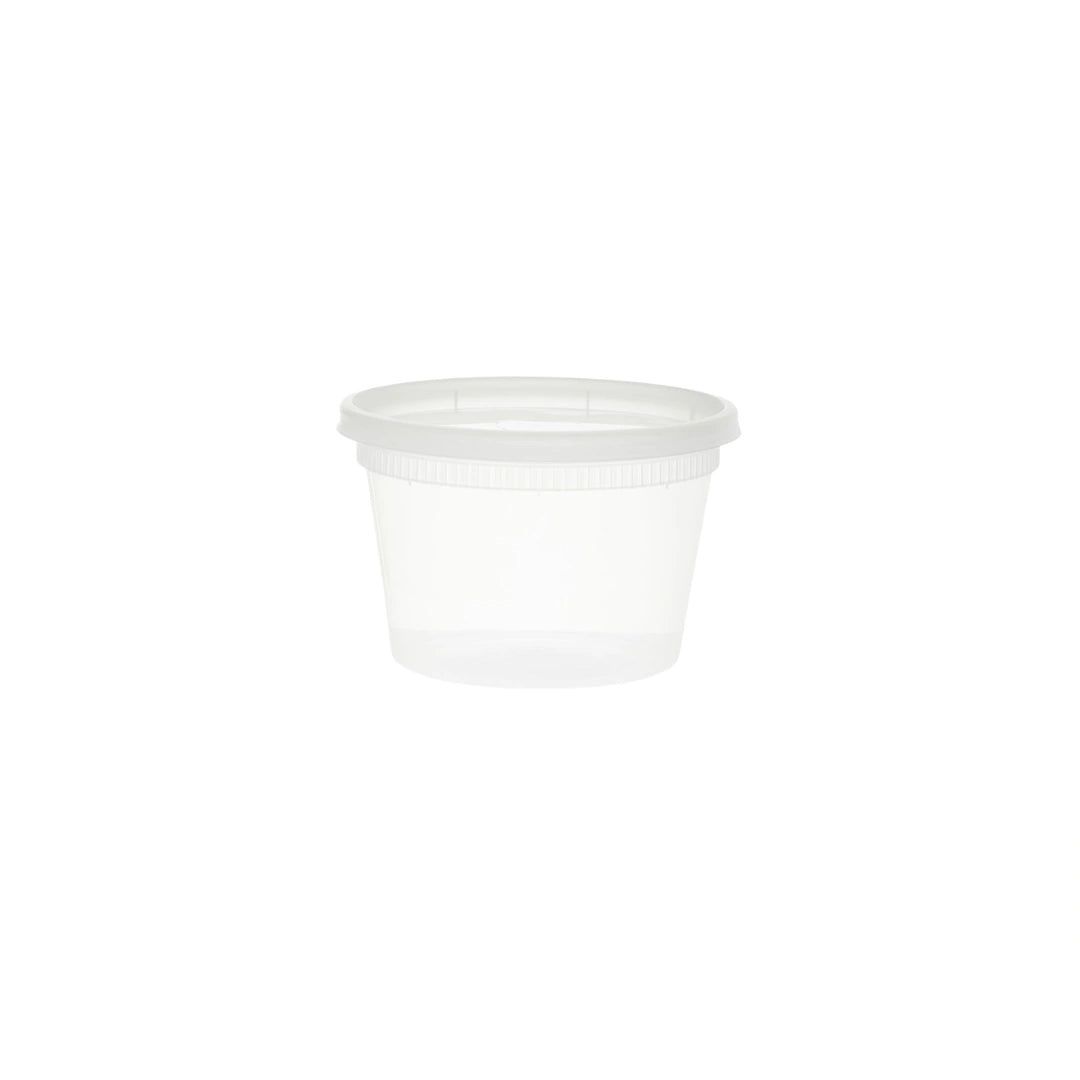 Microwavable Translucent Plastic Deli Container With Lids | 16 oz