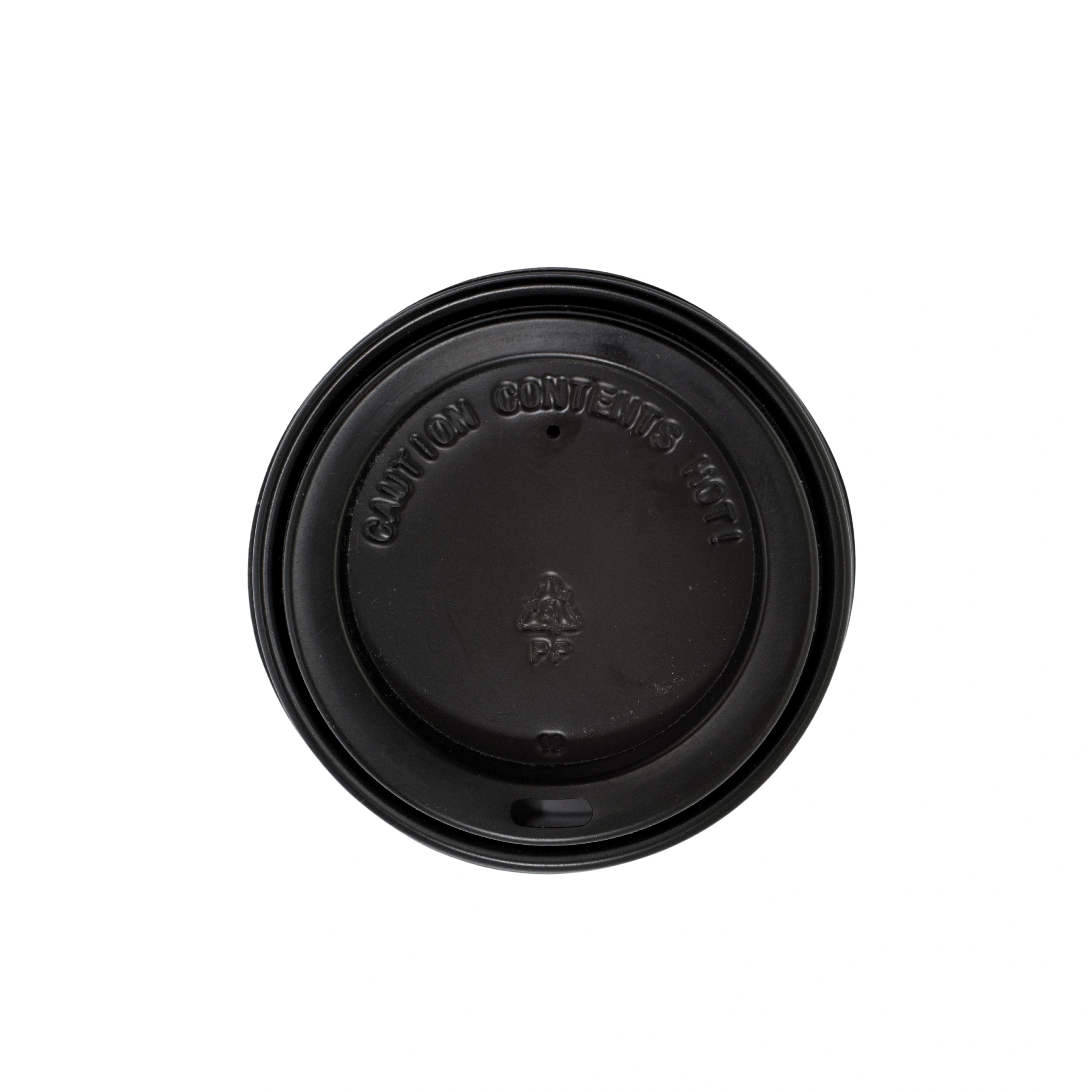 PAPER CUP SIP LIDS | BLACK | 80MM