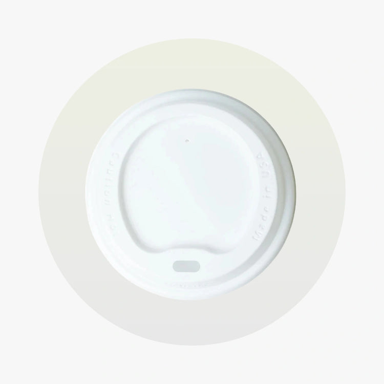 PAPER CUP SIP LIDS - WHITE 80 MM