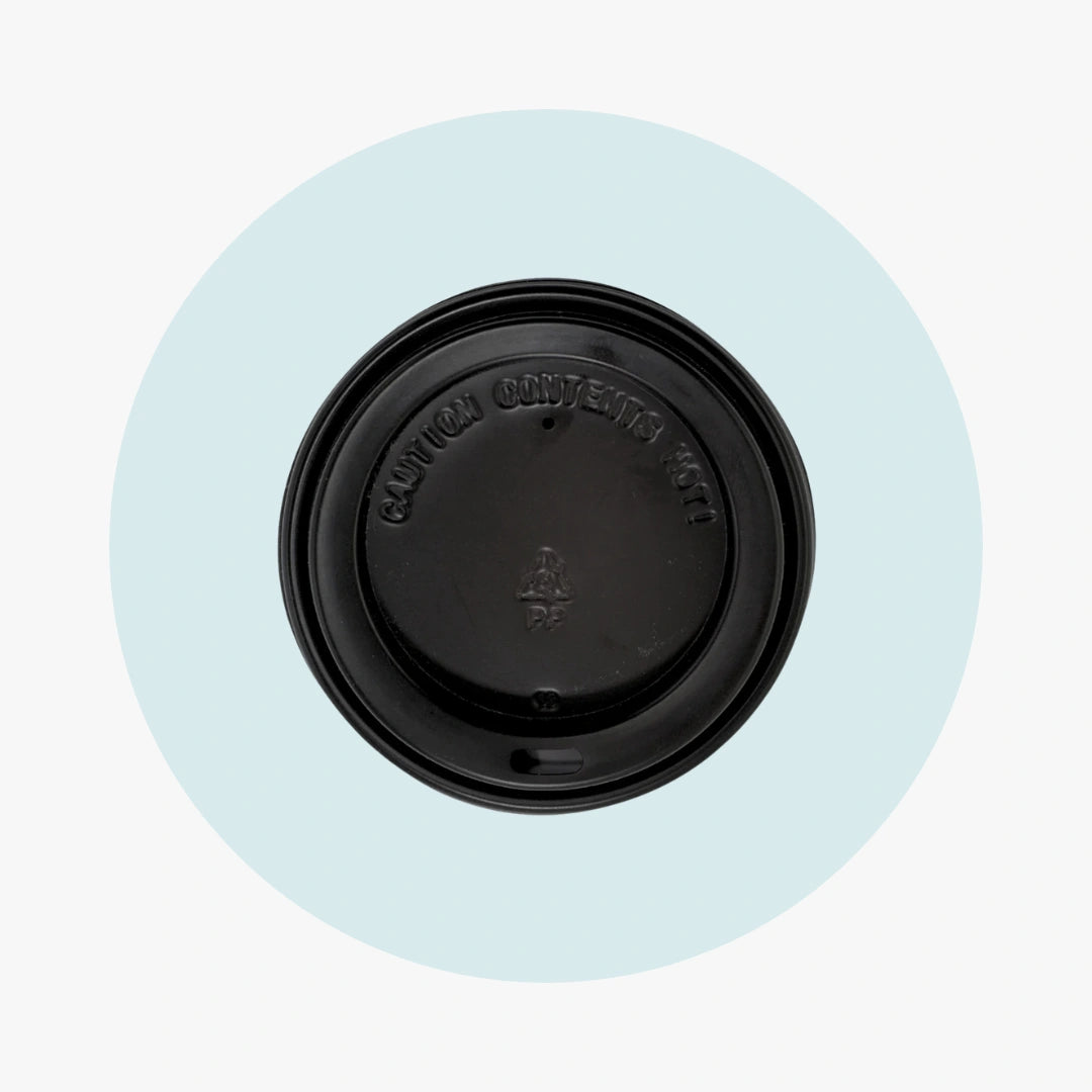 PAPER CUP SIP LIDS BLACK 80MM