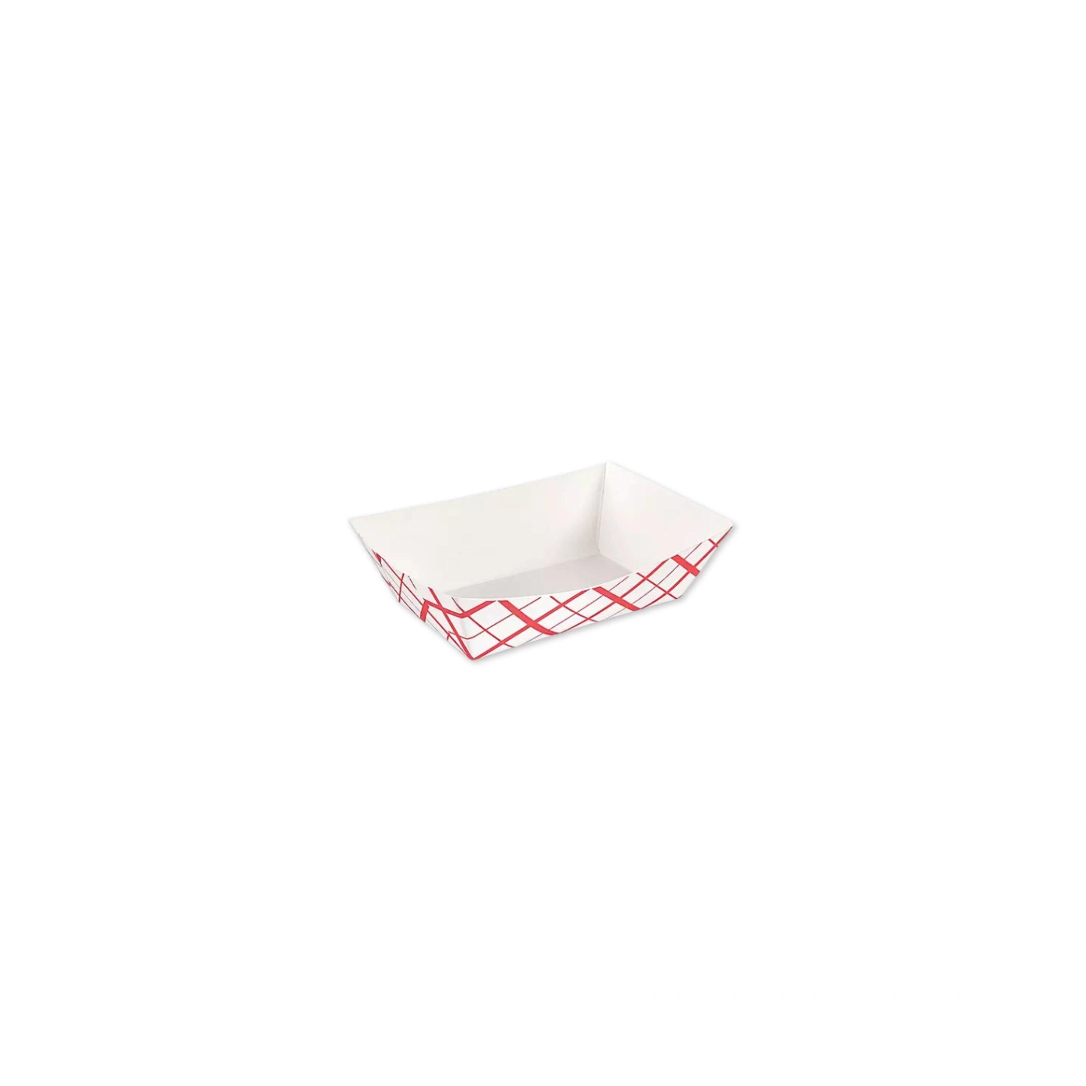 Paper Food Boat Tray - Red & White | 1/4 lb
