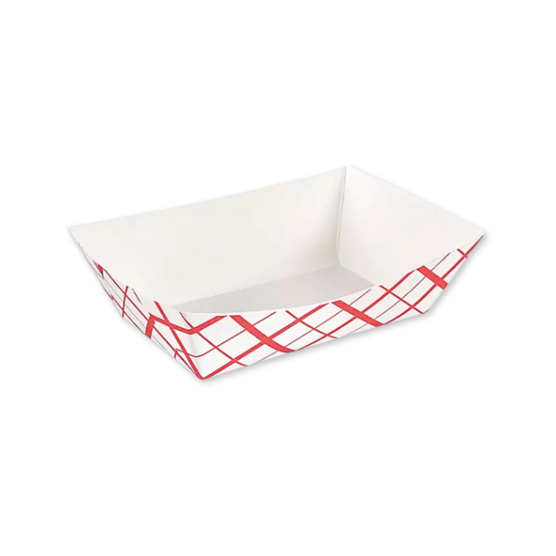 Paper Food Boat Tray - Red & White | 2 lb