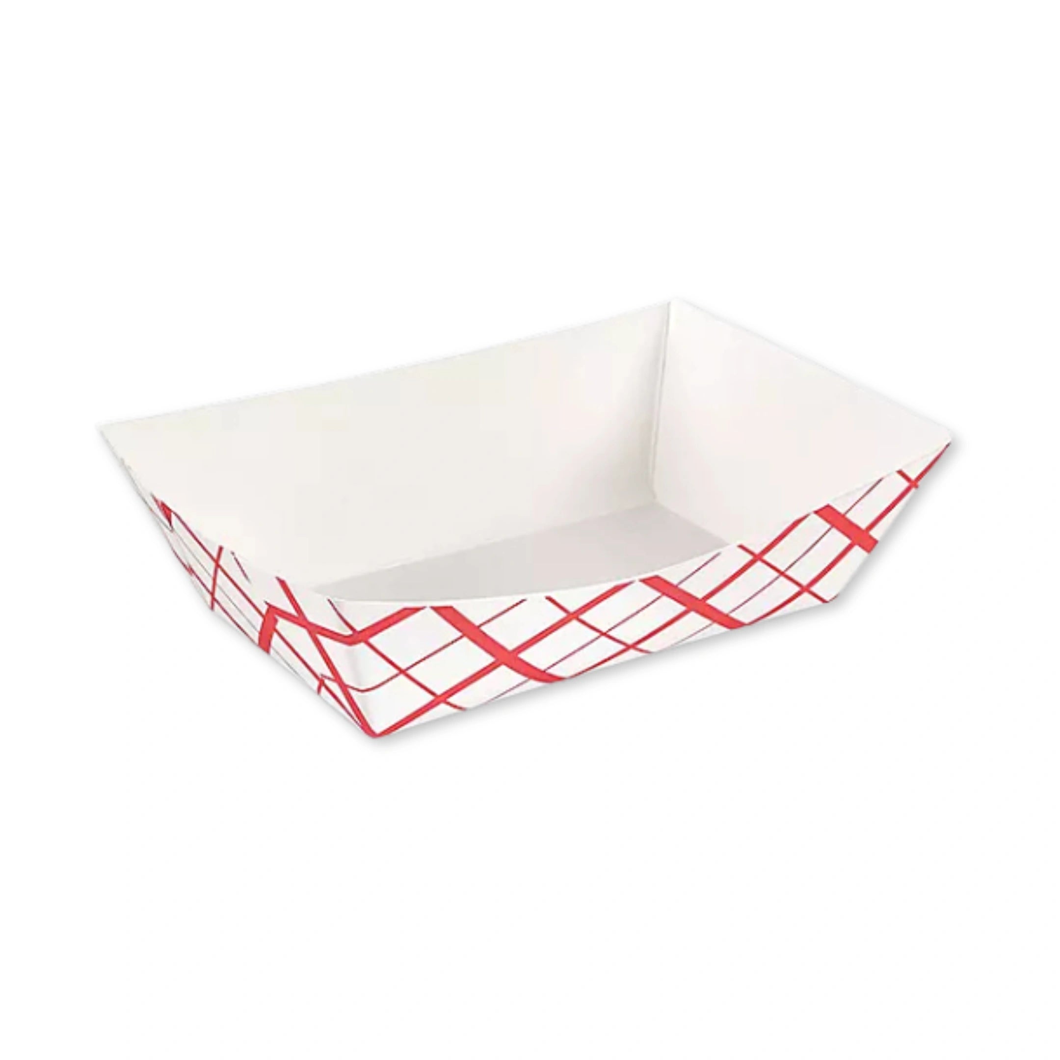 Paper Food Boat Tray - Red & White | 3 lb