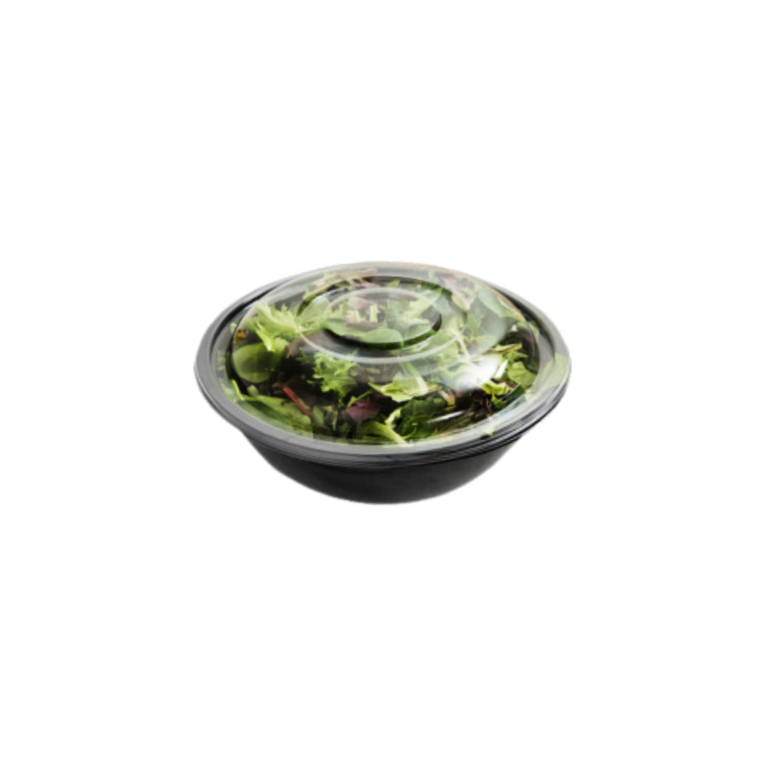 Plastic Salad Bowl with Lid | 160 oz